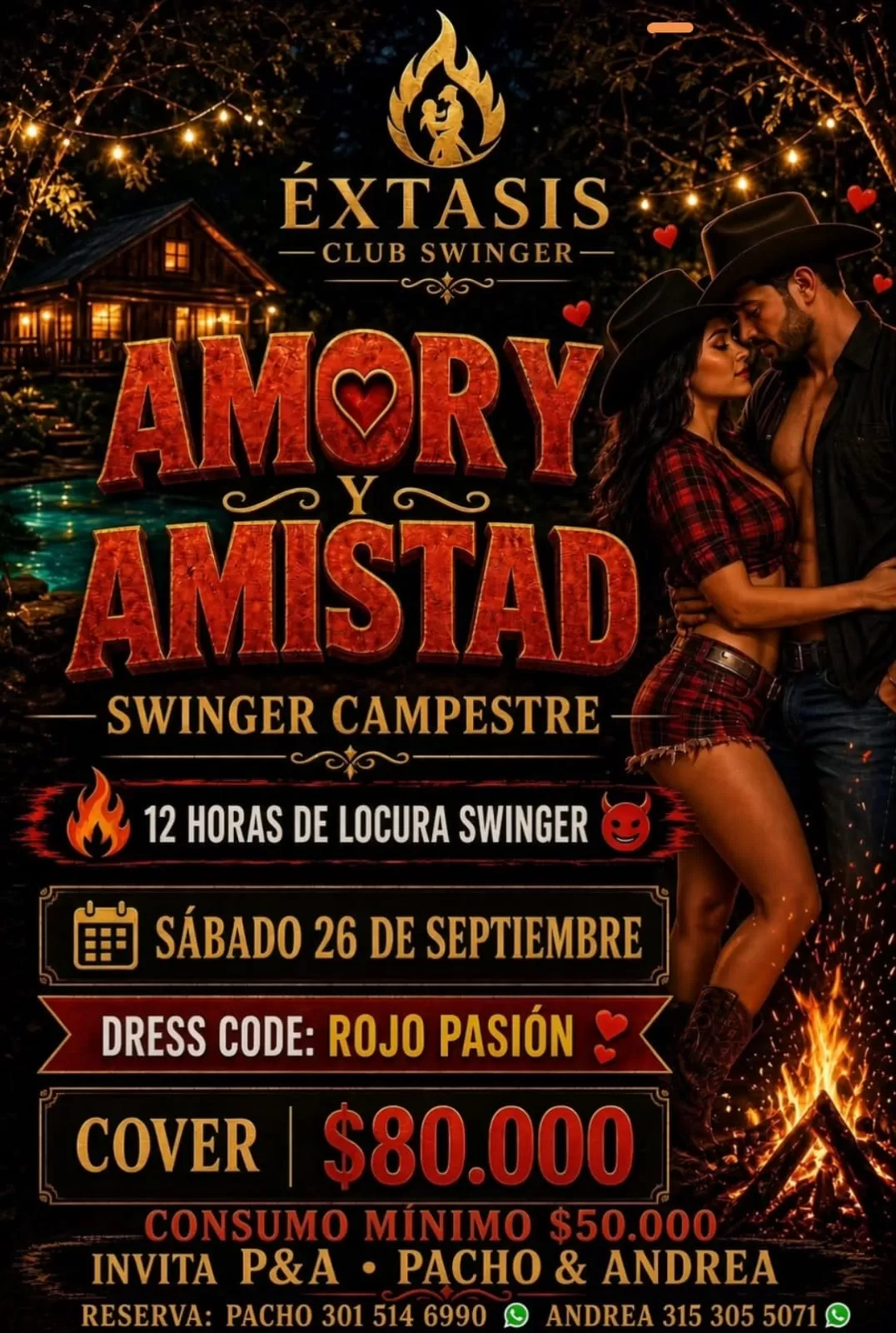 Amor y Amistad swinger campestre