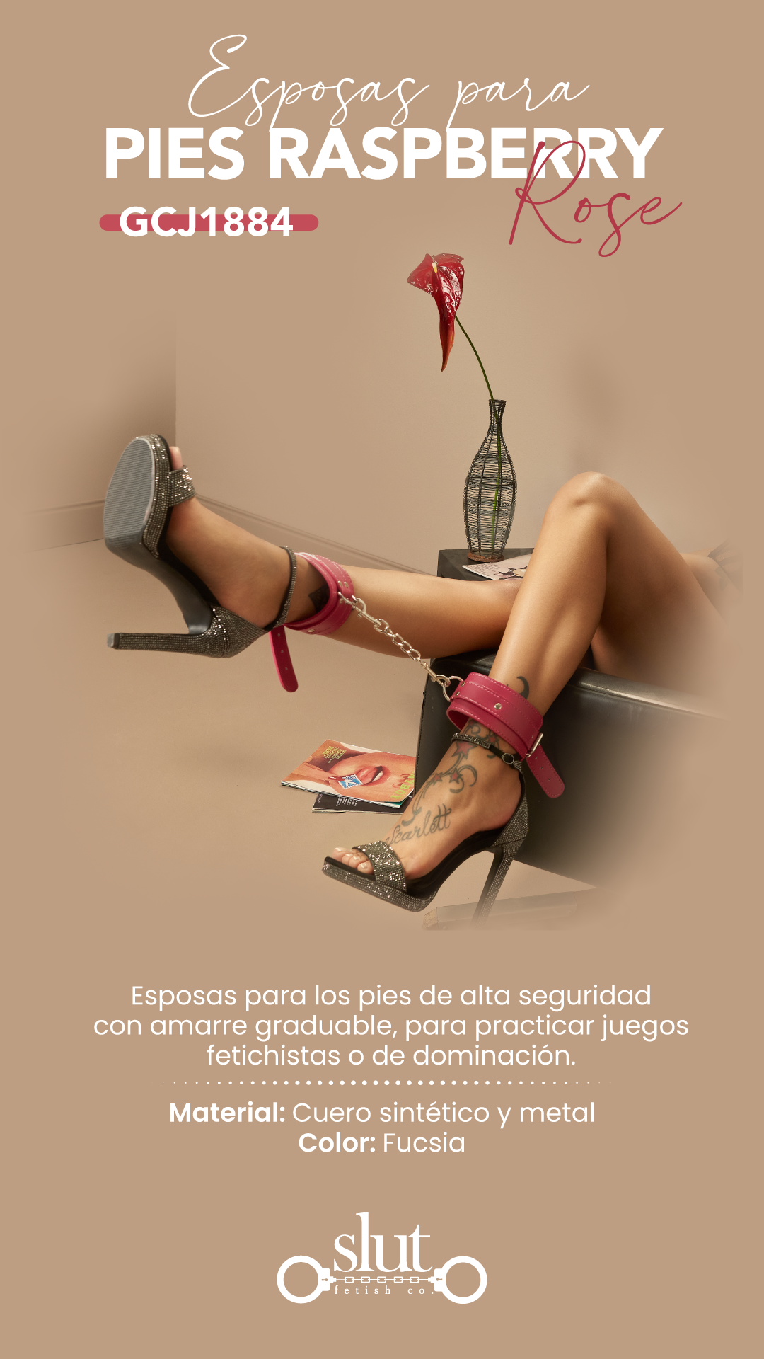 Esposas Para Pies Raspberry Rose