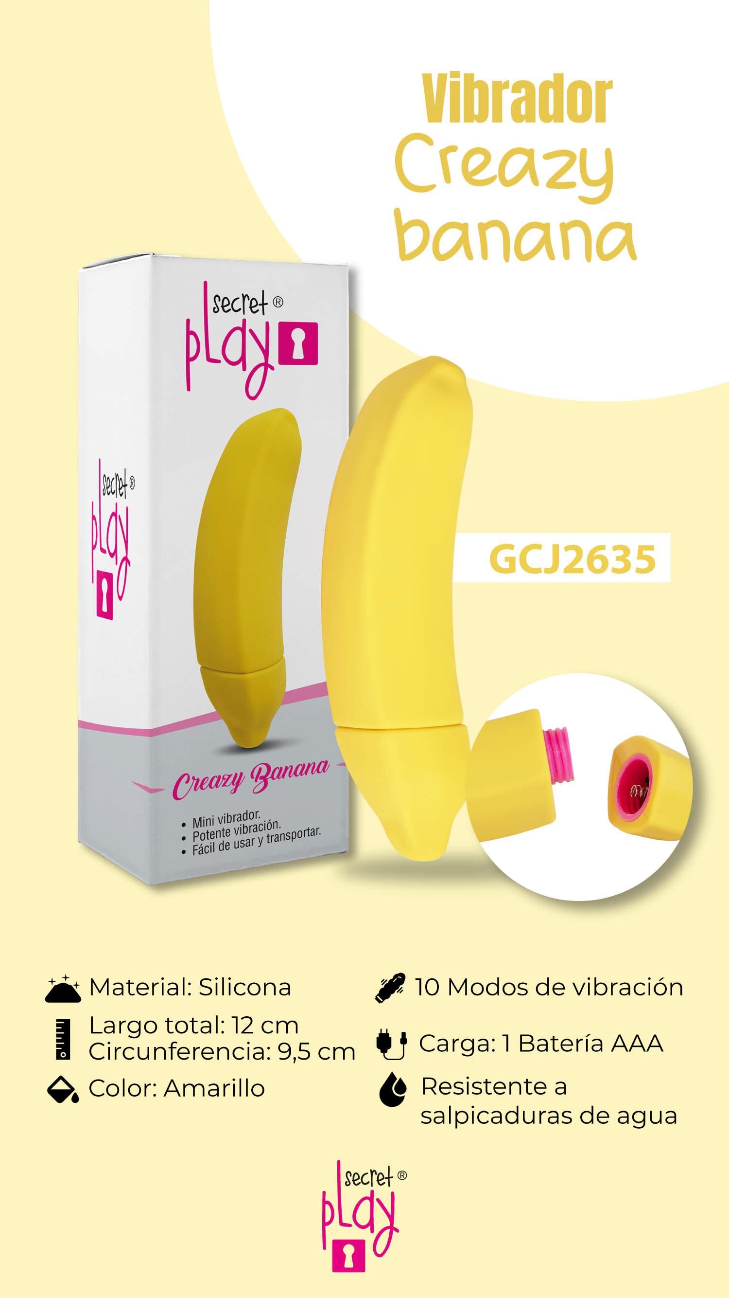 Vibrador Creazy Banana