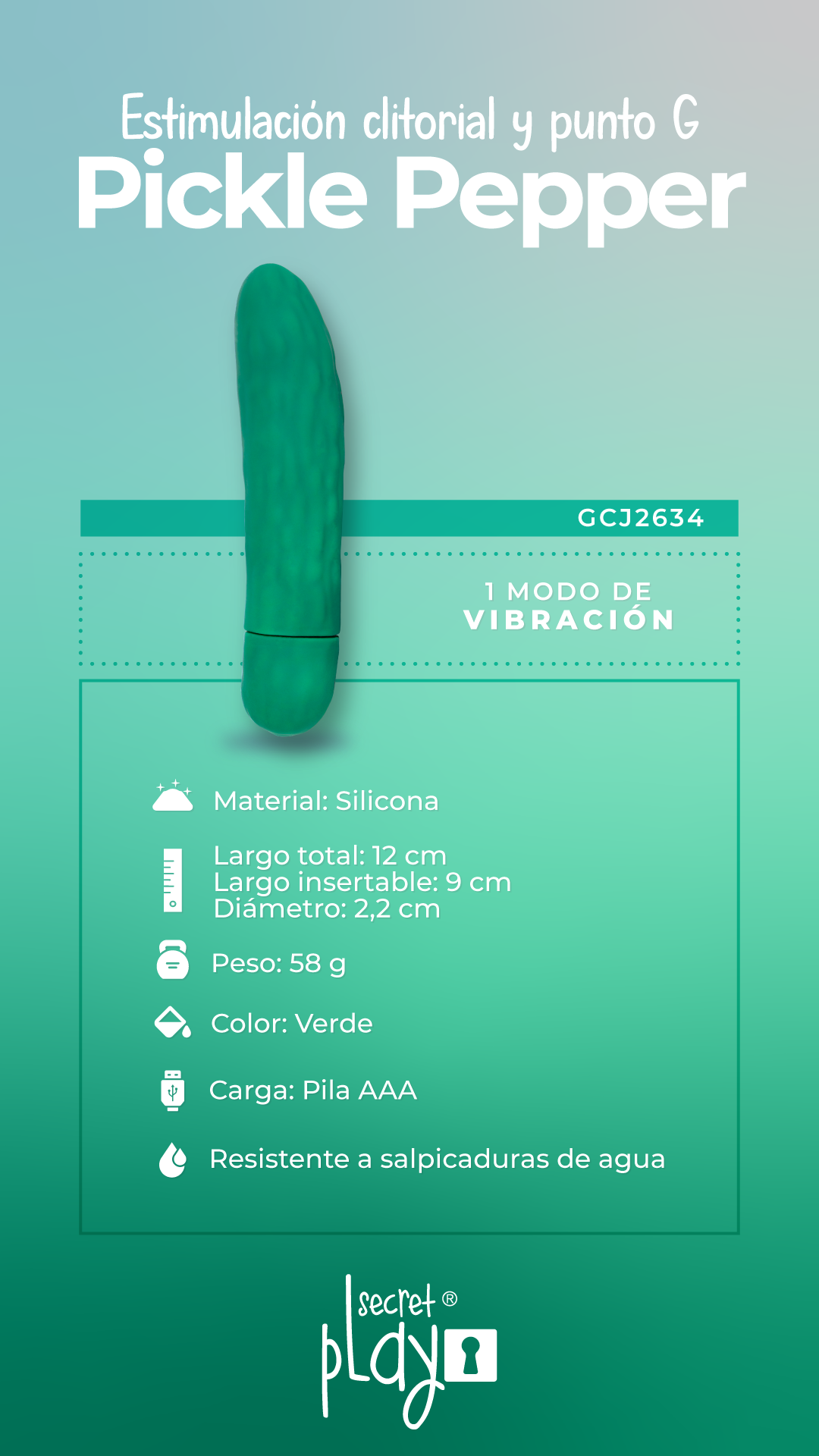 Vibrador Pickle Pepper