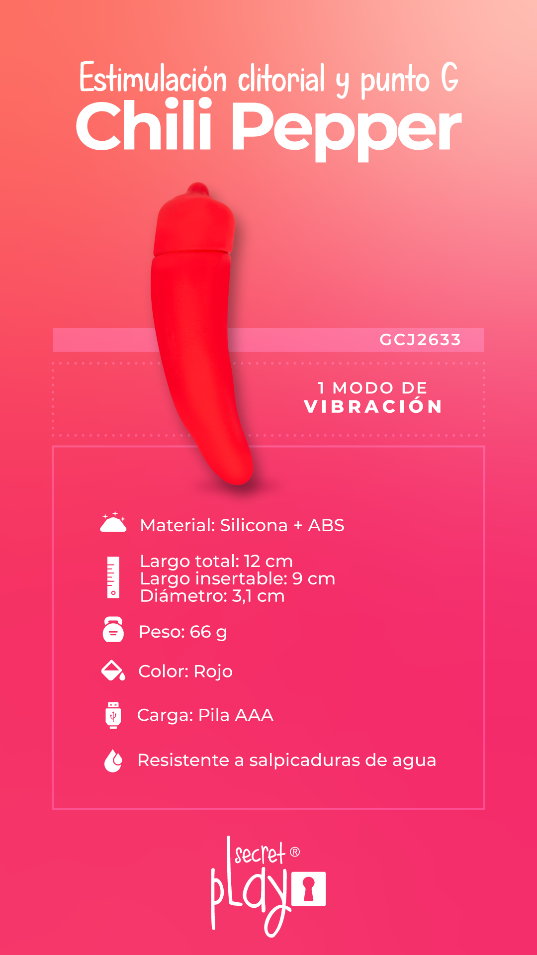 Vibrador Chili Pepper