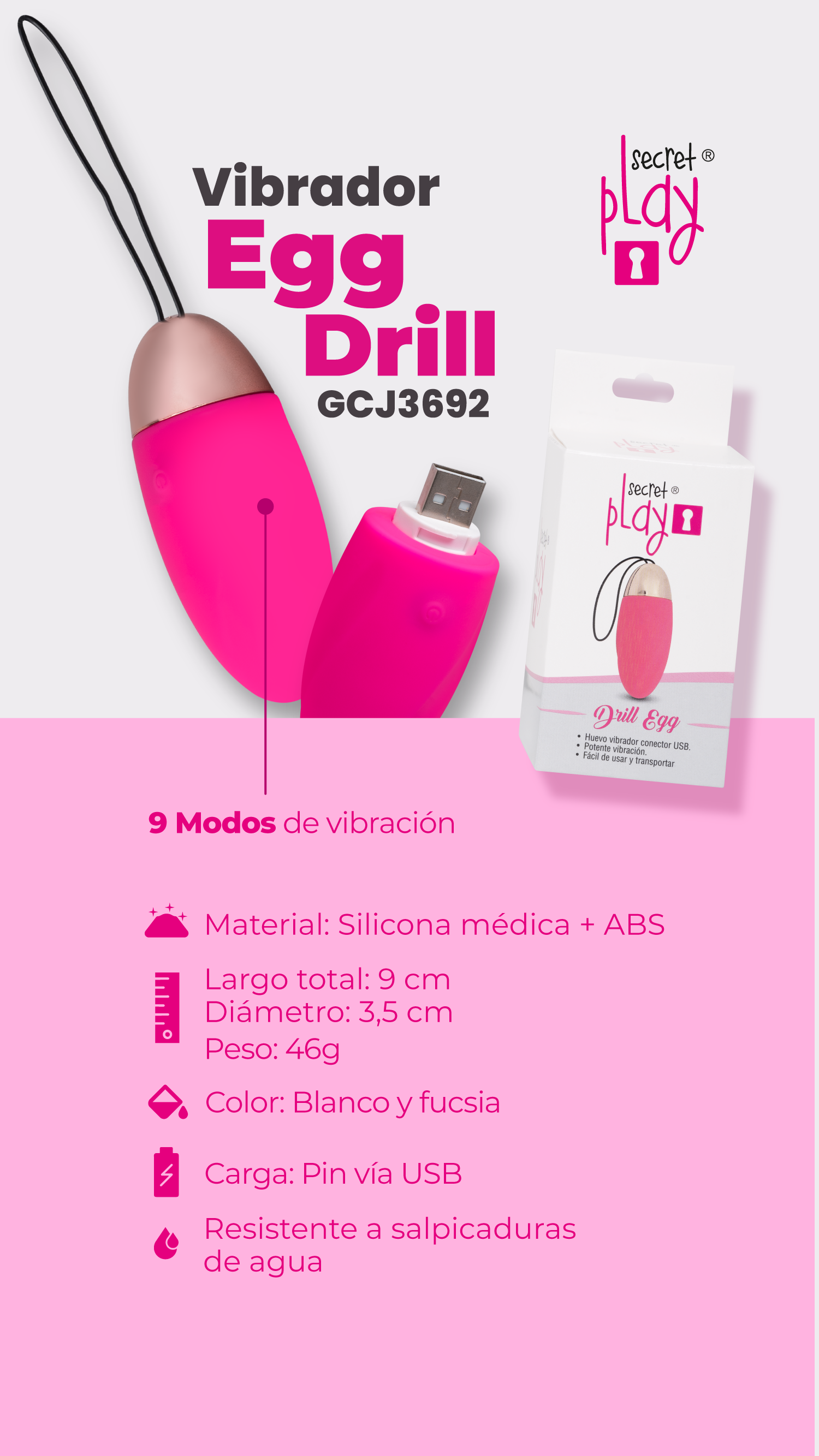 Vibrador Drill Egg
