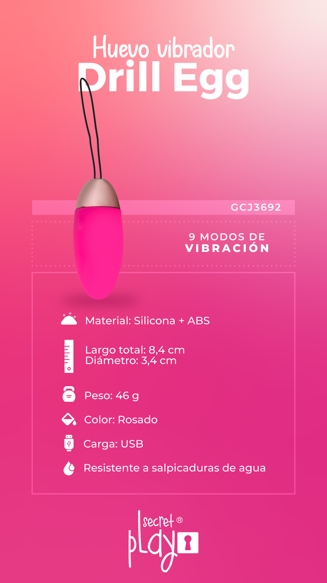 Vibrador Drill Egg