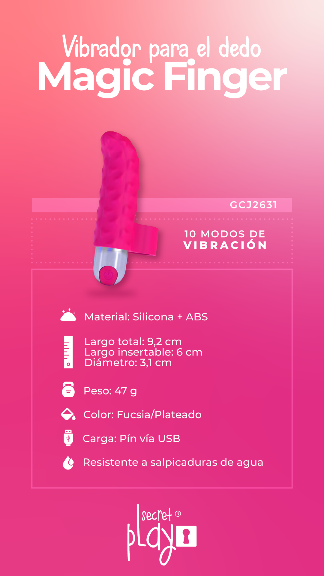 Vibrador para el Dedo Magic Finger