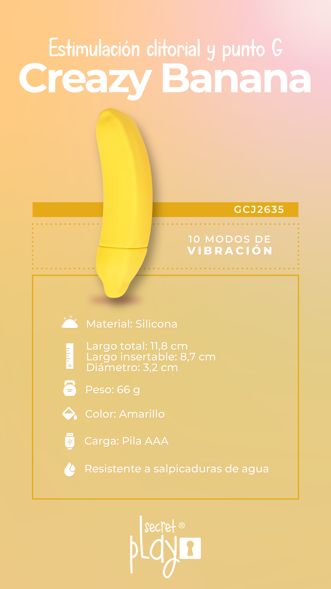 Vibrador Creazy Banana