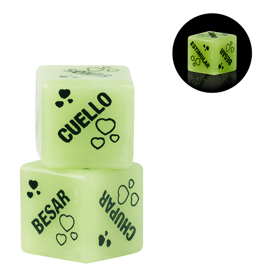 Imagen alternativa del producto: DADOS ERÓTICOS LUMINOSOS X 2