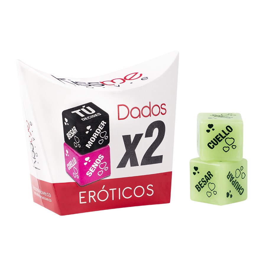Imagen alternativa del producto: DADOS ERÓTICOS LUMINOSOS X 2