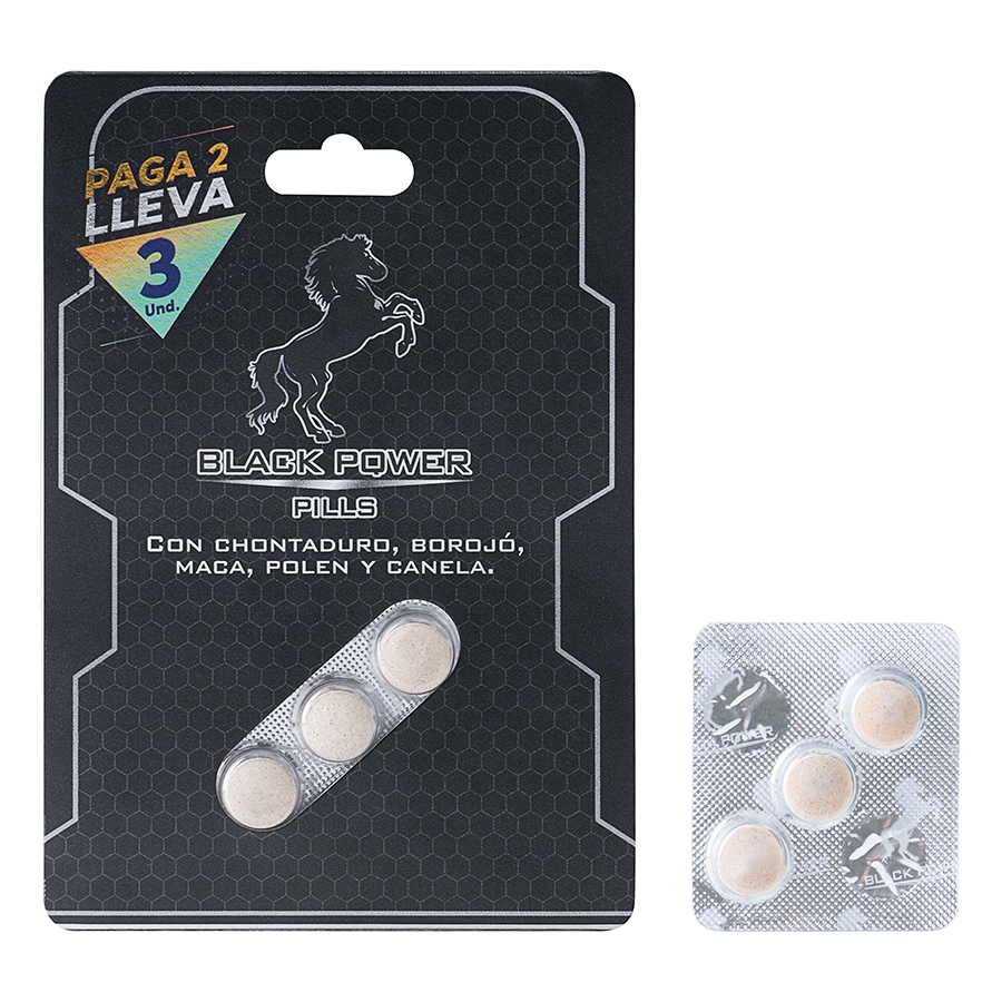 Imagen alternativa del producto: ENERGIZANTE BLACK POWER PILLS X 2 + 1 GR