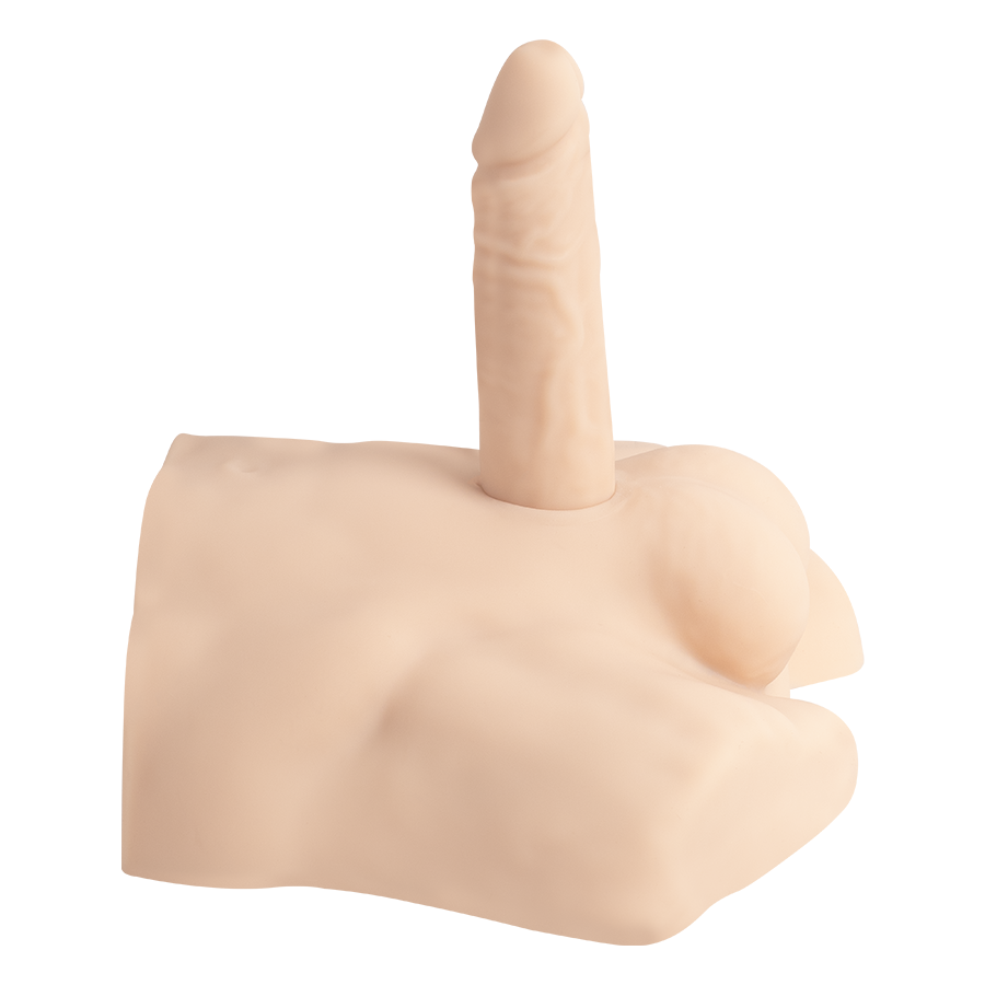 REALISTIC MALE HALF TORSO CARAMEL