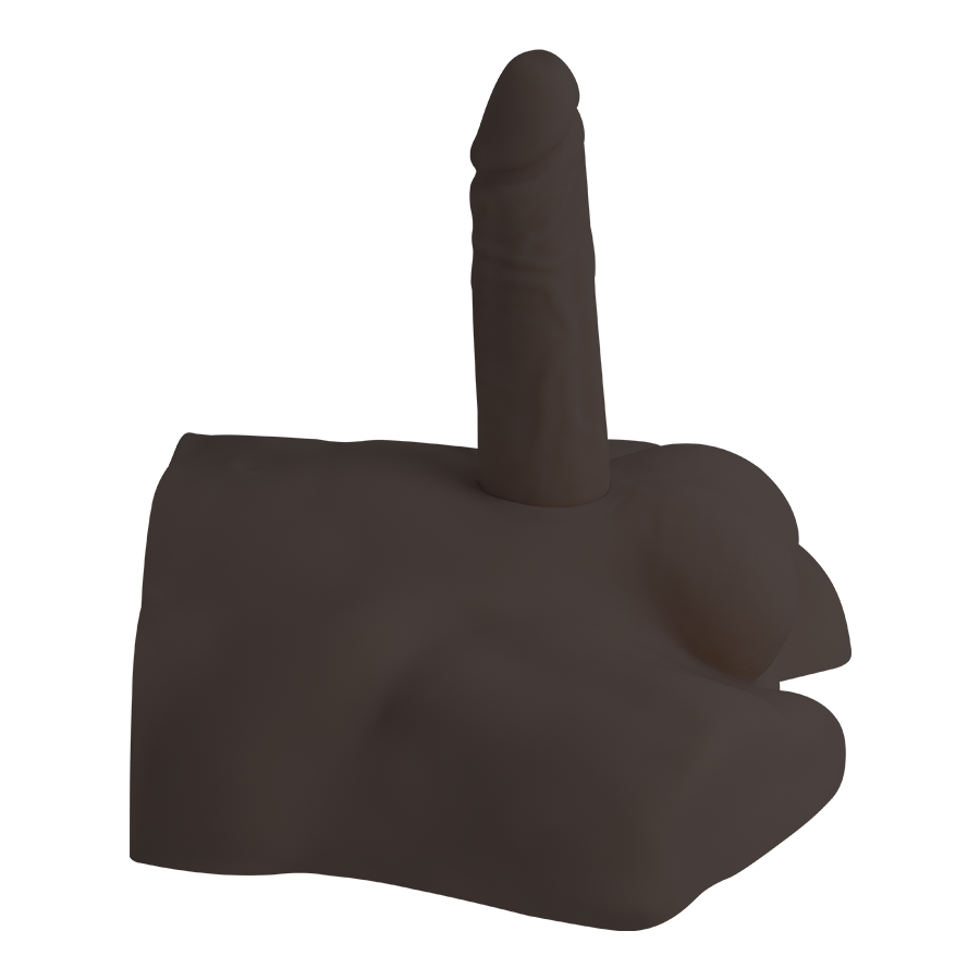 REALISTIC MALE HALF TORSO BROWN