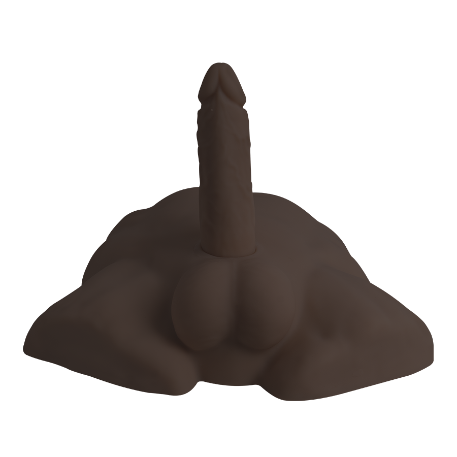 Imagen alternativa del producto: REALISTIC MALE HALF TORSO BROWN