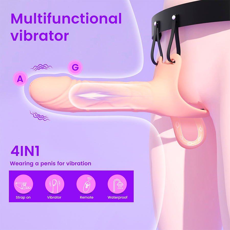 BOOM BOOM REMOTE CONTROL VIBRATOR STRAP 