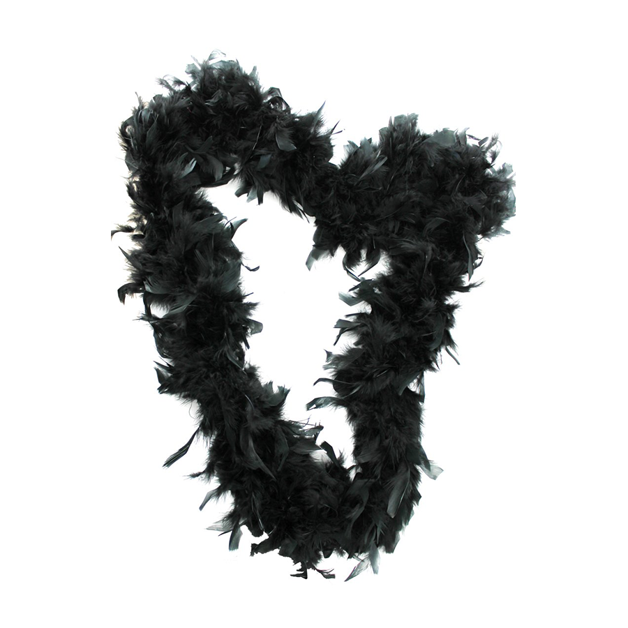 Imagen del producto BUFANDA DE PLUMAS NEGRA