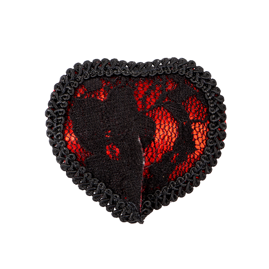 Imagen alternativa del producto: CUBREPEZONES CORAZÓN GÓTICO