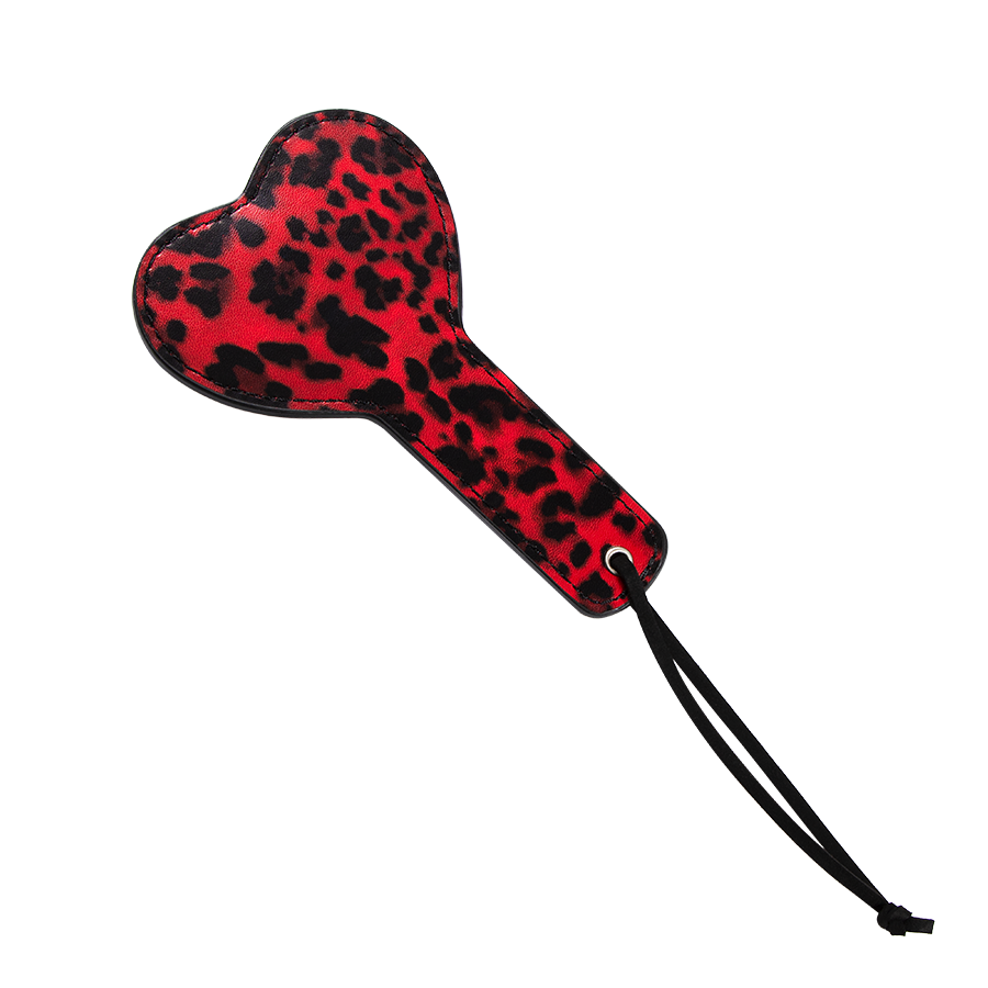 Imagen del producto PALETA DE NALGADAS CORAZÓN LEOPARDO ROJO