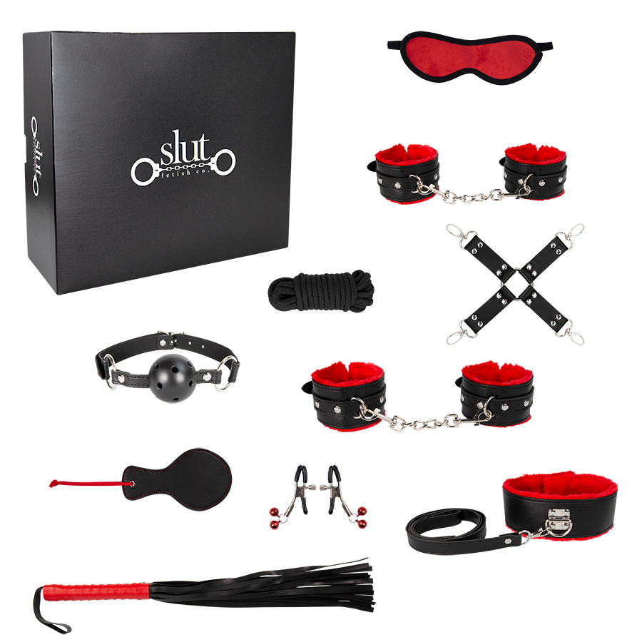 Imagen del producto BONDAGE 10 PIEZAS RED AND BLACK  