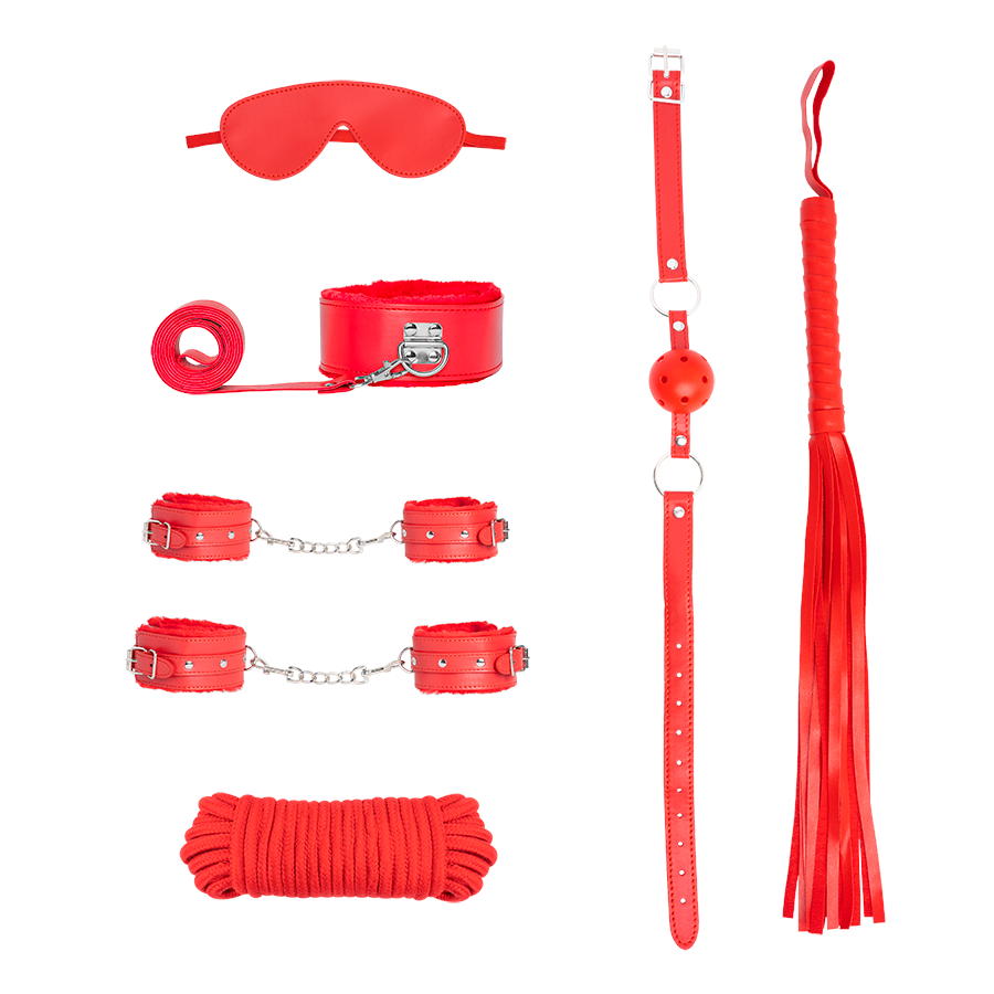Imagen del producto BONDAGE 7 PIEZAS RED 