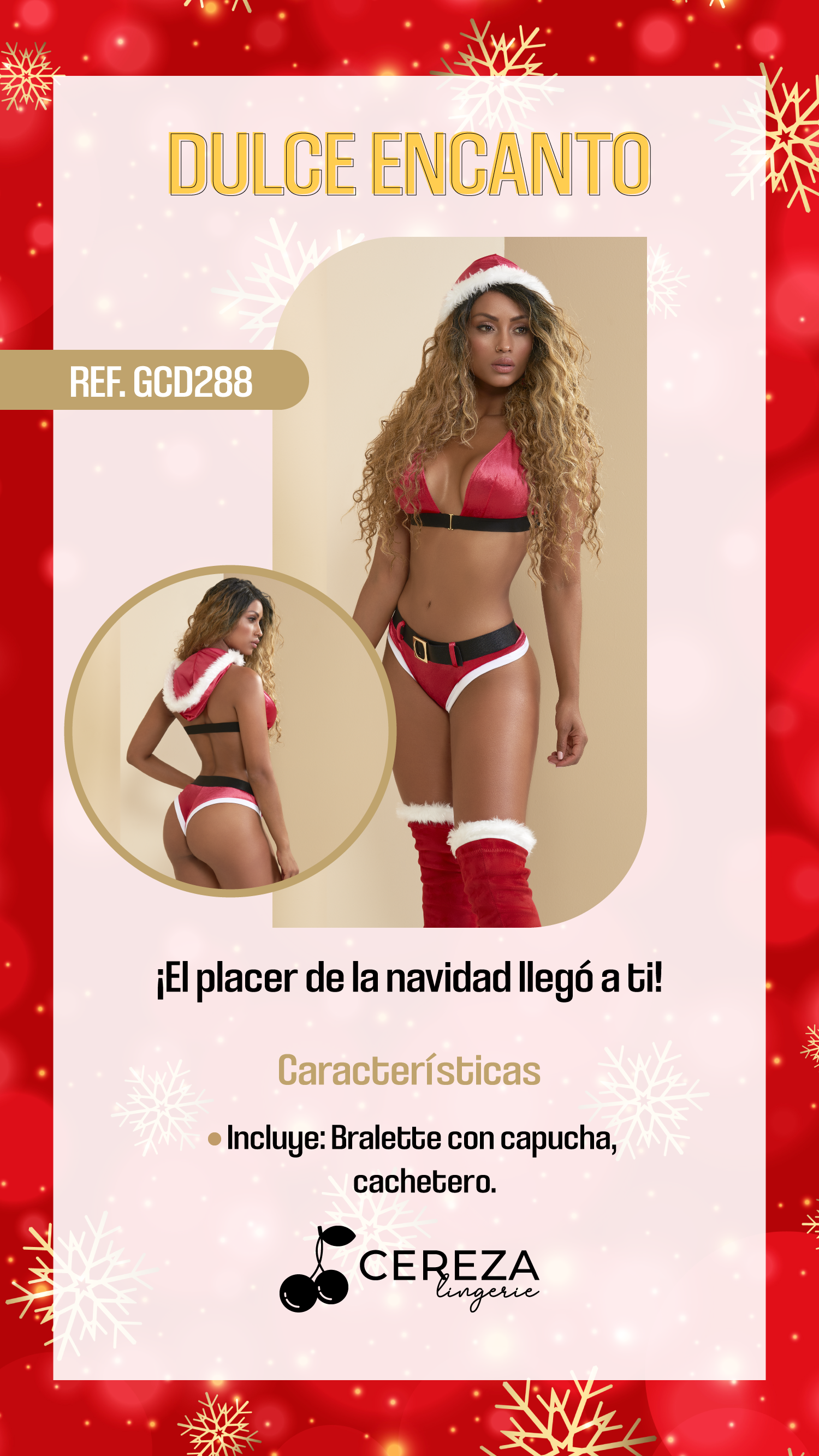Disfraz Sexy Navidad Dulce Encanto