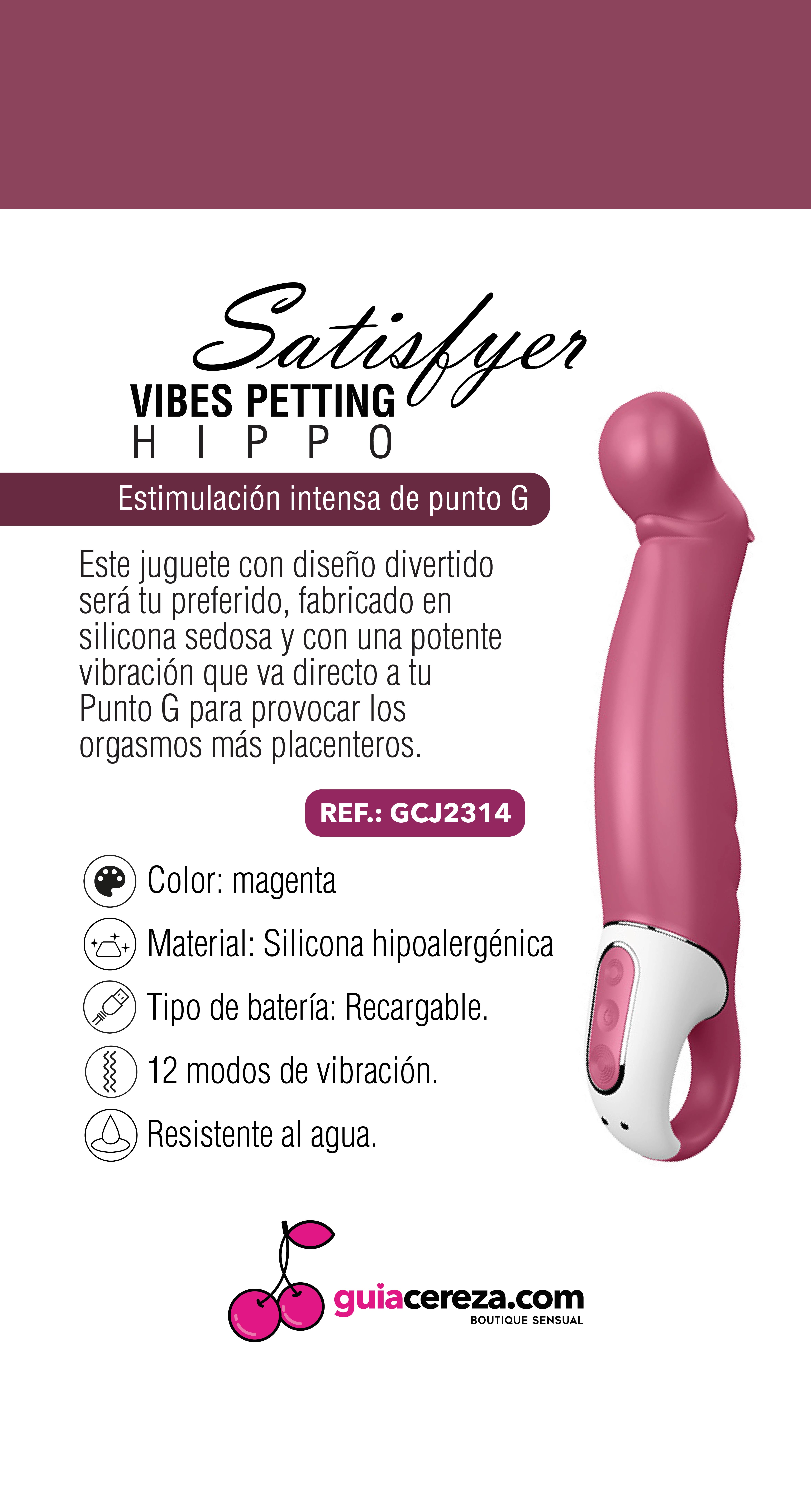 Vibrador Vibes Petting Hippo