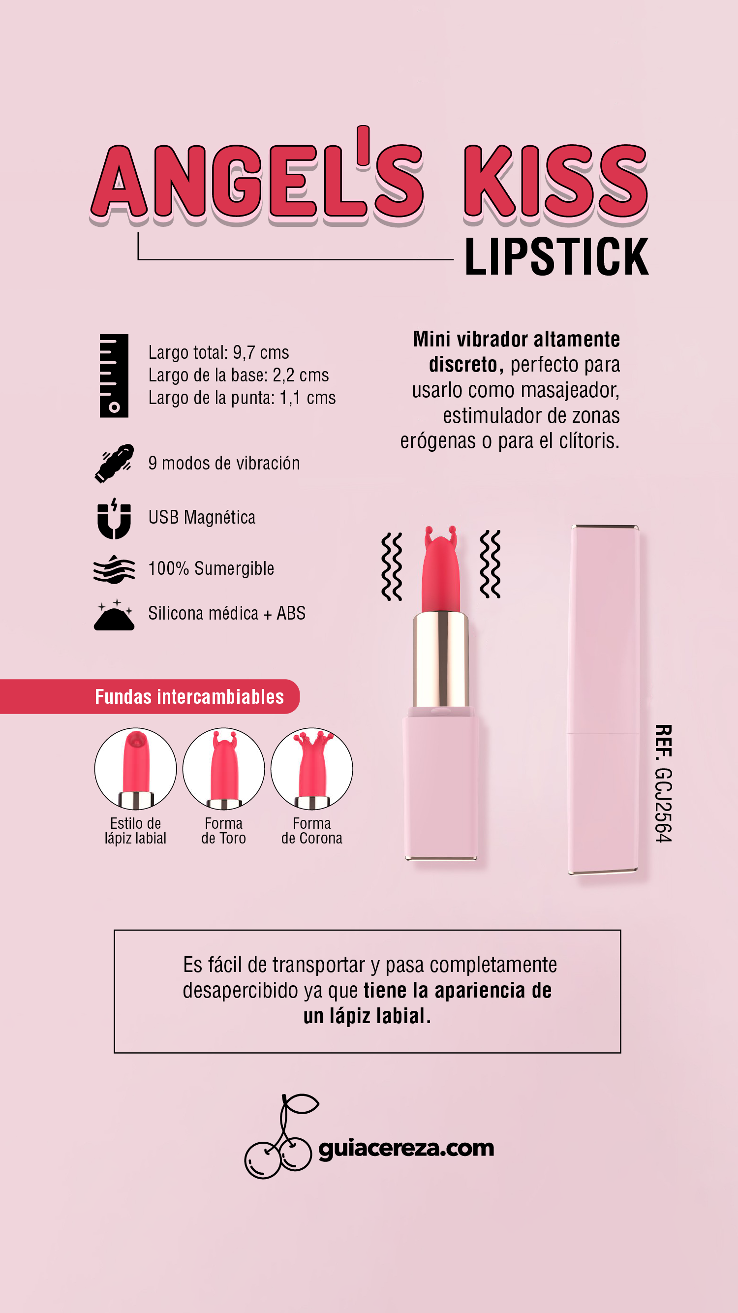 Mini Vibrador Labial Angel's Kiss