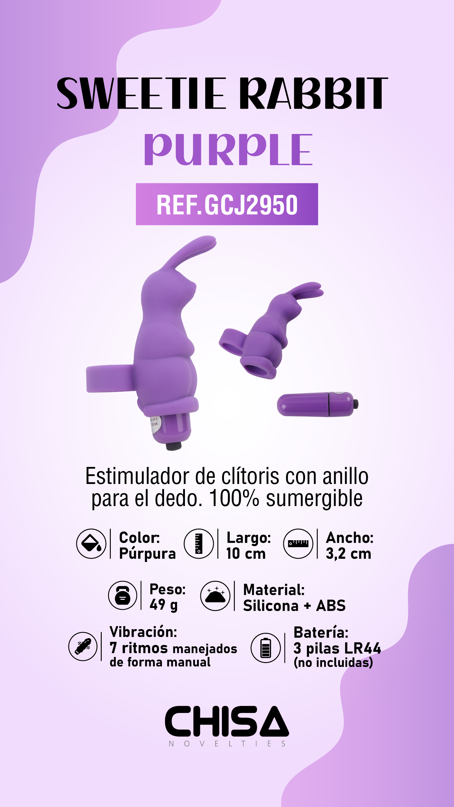 Vibrador Sweetie Rabbit Purple