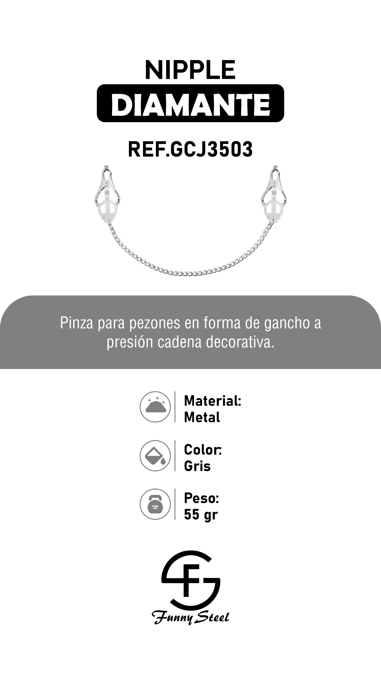 Pinzas Para Pezones Diamante
